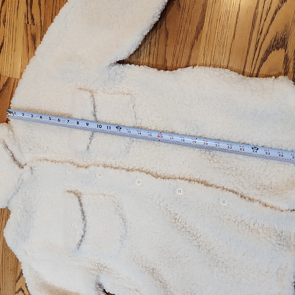 Steve Madden Off-White Sherpa Coat - Picture 9 of 10